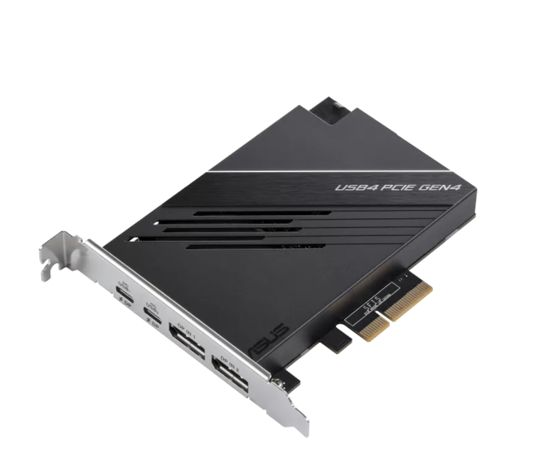华硕推出 PCIe USB 4 扩展卡：40 Gbps 带宽、2C + 2 DP 接口设计