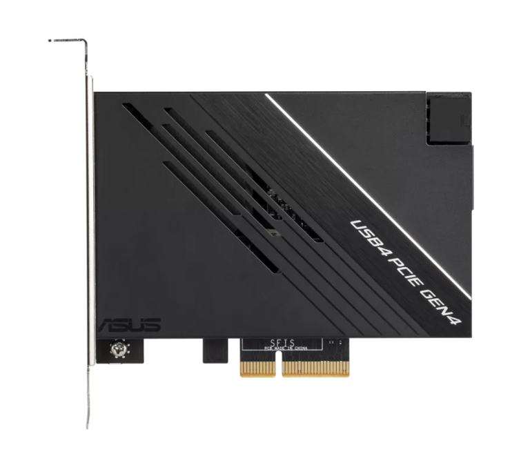 华硕推出 PCIe USB 4 扩展卡：40 Gbps 带宽、2C + 2 DP 接口设计
